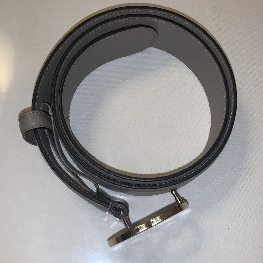Gucci leather belt interlocking GG
